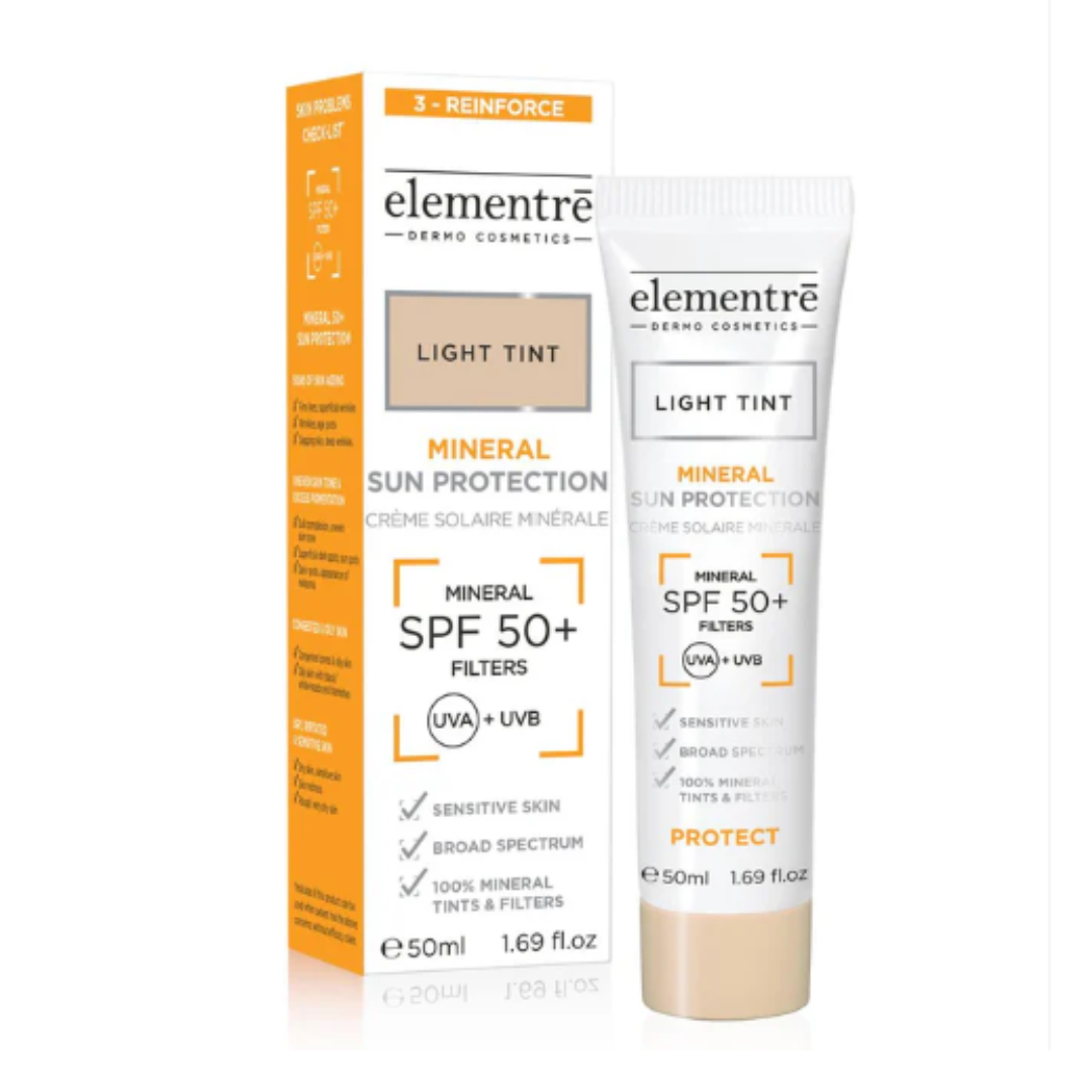 Elementre Mineral Sun Protection SPF50+ Light Tint – Younique Aesthetics