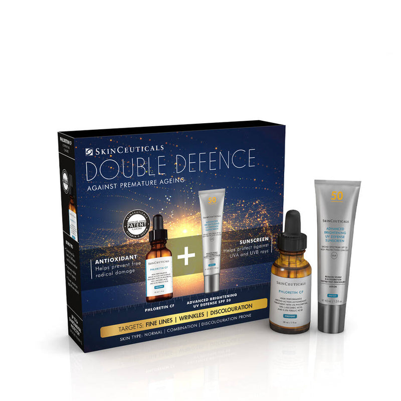 SkinCeuticals Double Defense Phloretin CF & FREE full size Advanced Brightening UV Defense Sunscreen