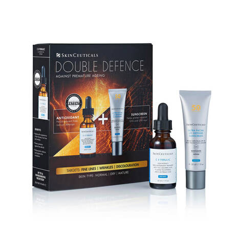 SkinCeuticals Double Defense Kit C E Ferulic and FREE full size Ultra Facial UV Defense Sunscreen